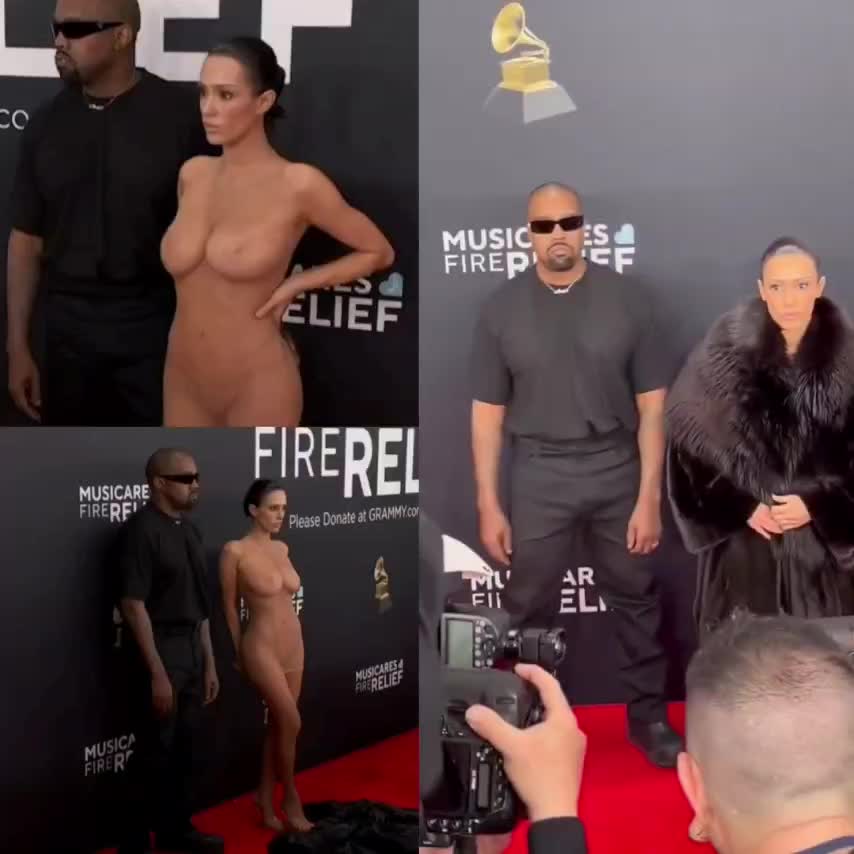 Kanye West 妻【Bianca Censori】，肯爺老婆葛萊美全裸